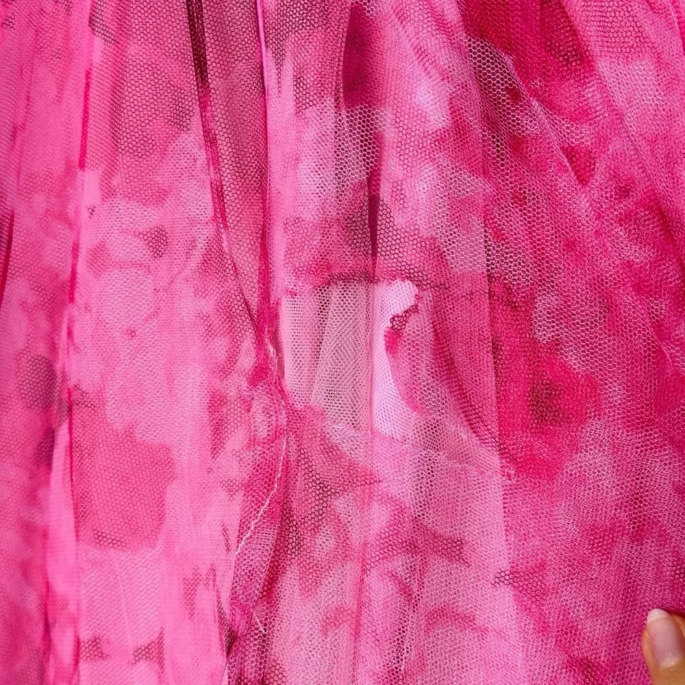 ML Monique Lhuillier Tulle Pink Dress - Picture 9 of 15
